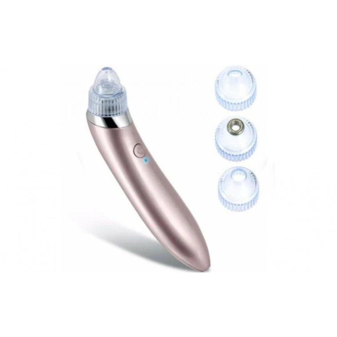 Aparat de Curățare Facială cu Vacuum pentru Puncte Negre, cu 3 Capete și Încărcare USB