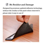 Set 4 Colțare Antiderapante din Silicon Ruggies pentru Fixarea Covoarelor