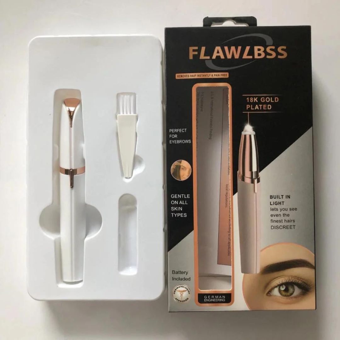 Epilator pentru Sprâncene Flawless Brows, Hipoalergenic, Fără Durere
