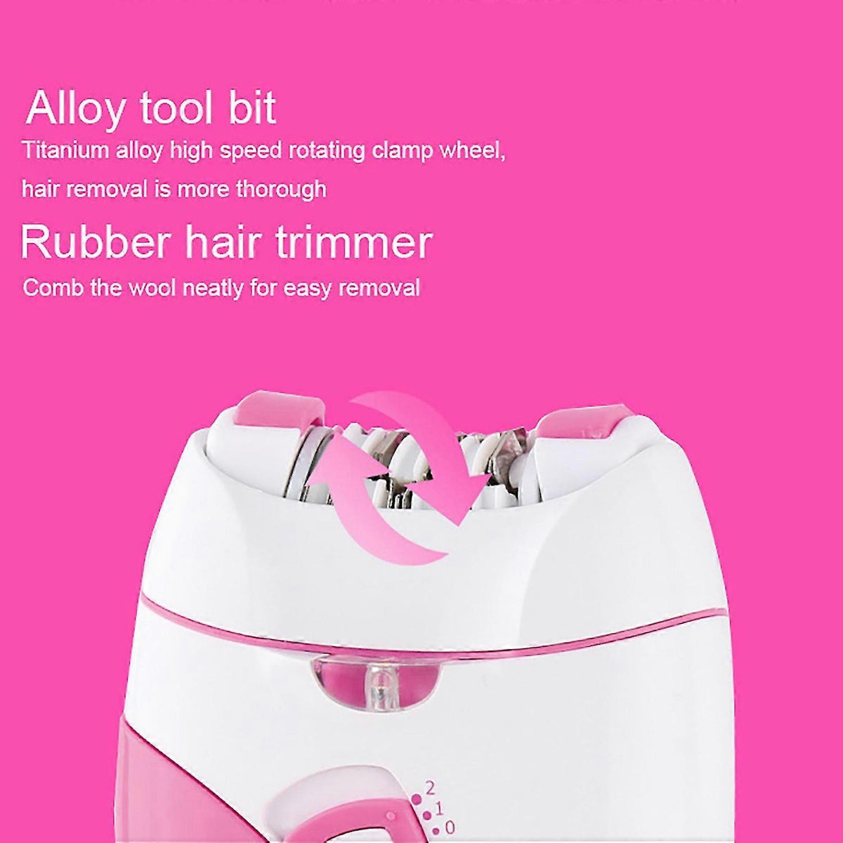 Epilator Electric Reîncărcabil pentru Femei Keda, cu 9 Penseturi și Lamă din Aliaj de Titan