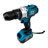 Trusă Scule cu Mașină de Găurit cu Impact și Cheie cu Impact, cu 2 Acumulatori 48V