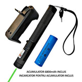 Laser Pointer cu LED Verde 532 nm, Acumulator 4500 mAh, cu Cutie