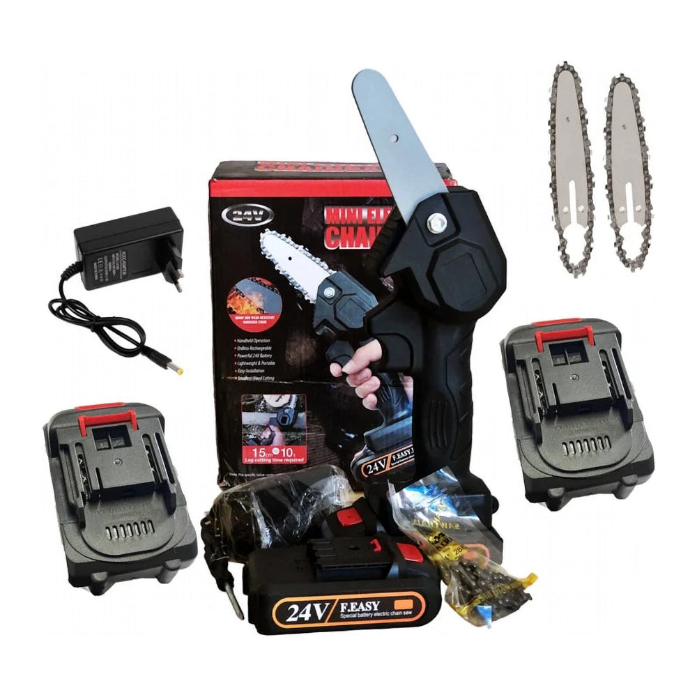 Mini Fierăstrău cu Acumulator 21V, Lamă de 4 Inch, cu 1 Acumulator