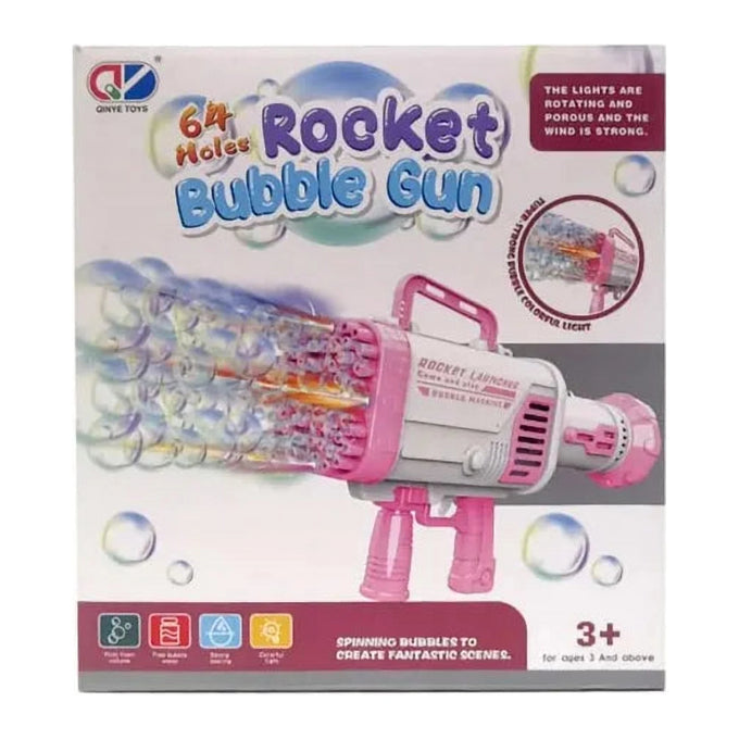 Pistol de Făcut Baloane de Săpun Rubexim, tip Bazooka, pe 3 Baterii AA