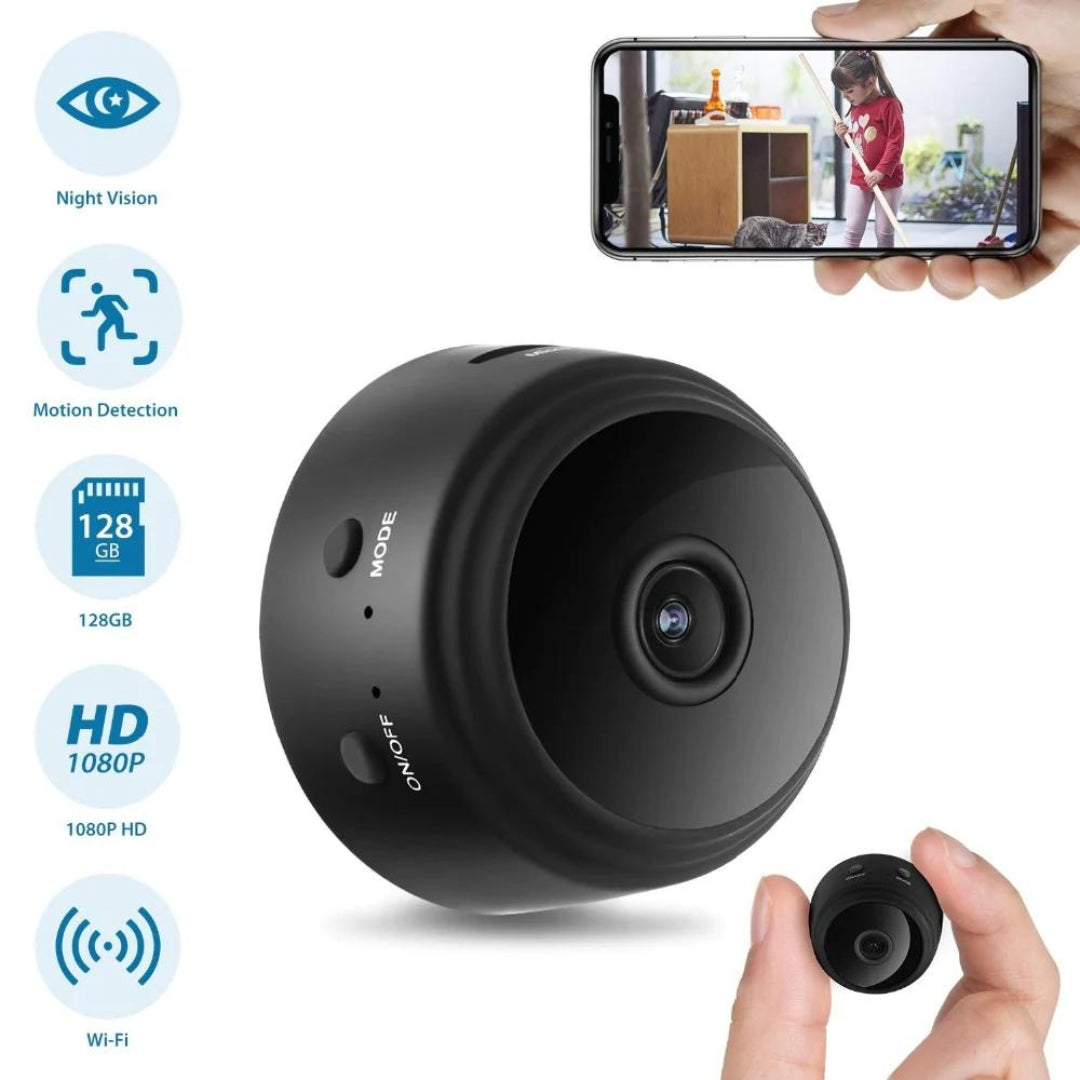 MiniSpy Cameră Mini de Supraveghere 1080p HD cu Vedere Nocturnă