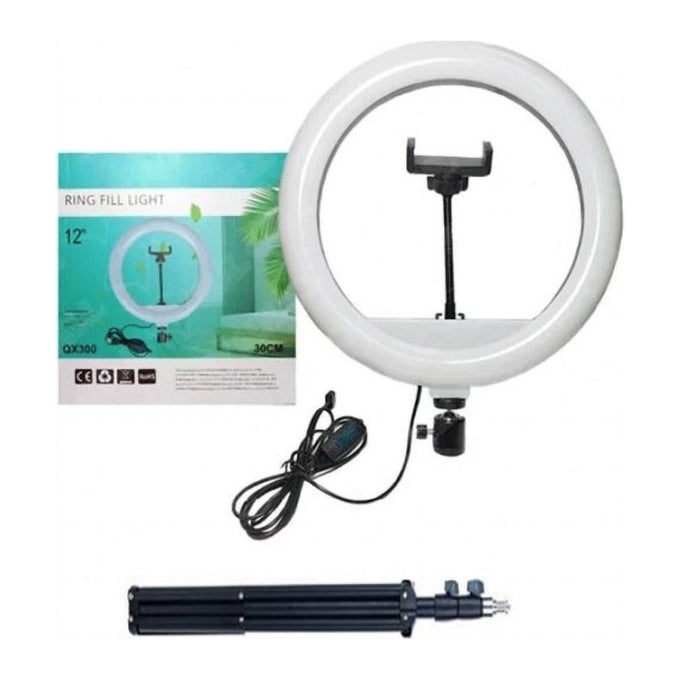 Lampă Circulară cu Trepied, 8 sau 12 Inch, pentru Video, Foto, Machiaj și Streaming Live