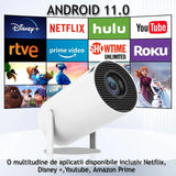 Videoproiector Portabil HY300 HD 1280 x 720, cu Wi-Fi, Bluetooth și HDMI