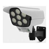 Lampă Solară cu Aspect de Cameră de Supraveghere, cu Senzor de Mișcare, 77 LED-uri, Rotire 360°