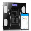 Cântar Corporal Inteligent Bluetooth, Sticlă Securizată, 180 kg, 10 Valori Corporale