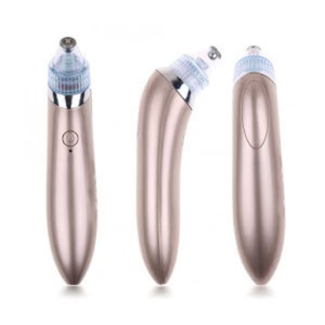 Aparat de Curățare Facială cu Vacuum pentru Puncte Negre, cu 3 Capete și Încărcare USB