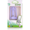 Cablu USB Micro-USB cu Suport Pliabil Multifuncțional pentru Telefon, 1 m, 5V 2,1A, Negru-Violet