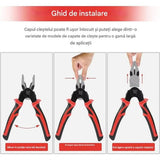 Clește Multifuncțional 5 în 1 cu Cap Interschimbabil: Patent, Tăietor, Dezizolator