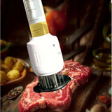 Aparat pentru Frăgezit Carnea cu Injector pentru Sos sau Ulei, cu Lame din Inox și 2 Trepte
