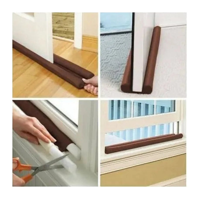 Protecție Anti-Curent pentru Ușă sau Fereastră, Dublă Față, până la 78 cm