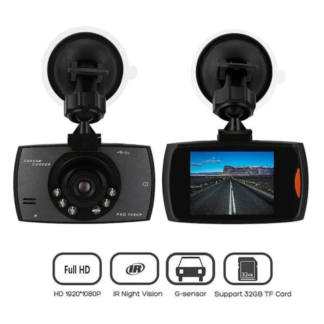 Cameră Auto de Bord 1080p G30, Display 2,4 Inch, Unghi 140°, cu Detectare Mișcare