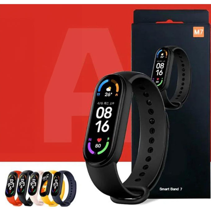 Ceas Inteligent Bluetooth M7, Brățară Fitness cu Monitorizare Puls și Notificări