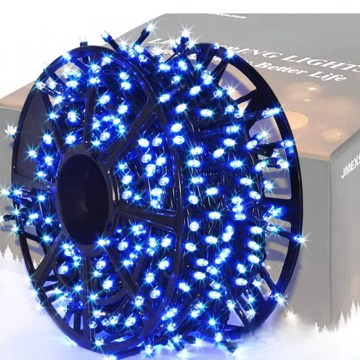 Instalație de Crăciun Model 6027 Liniară Flash, 1000 LED-uri, 100 m – Albastru sau Multicolor