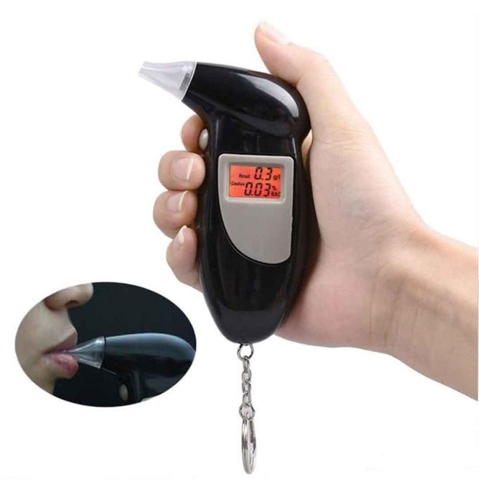 Etilotest cu Afișaj Digital, Portabil tip Breloc, cu 4 Capete de Rezervă