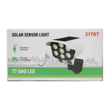 Lampă Solară cu Aspect de Cameră de Supraveghere, cu Senzor de Mișcare, 77 LED-uri, Rotire 360°