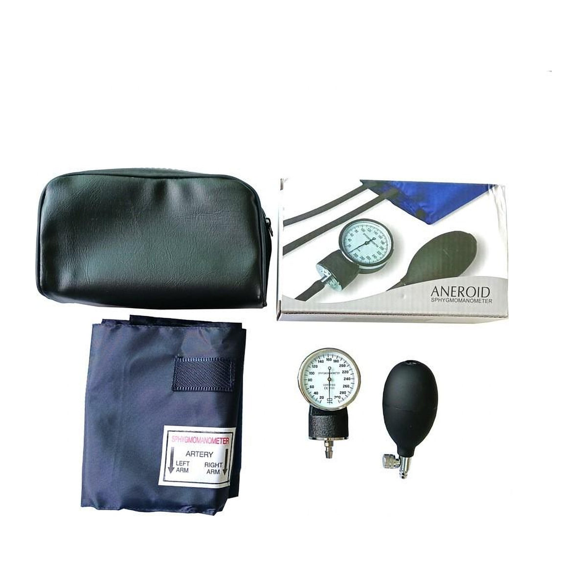 Tensiometru Mecanic Aneroid eOptima Care, cu Stetoscop și Borsetă, 0-300 mmHg