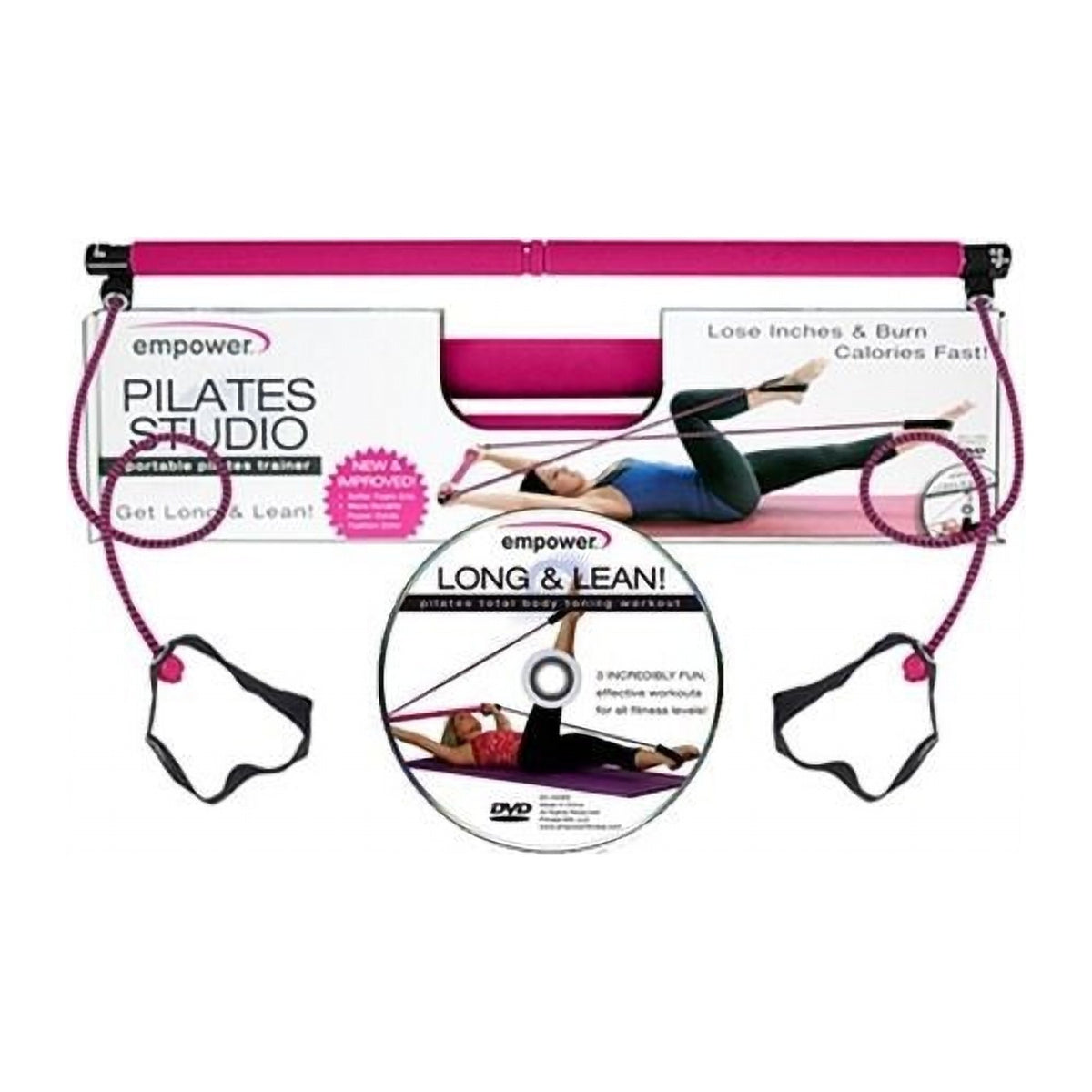 Bară Fitness cu Benzi Elastice din Latex, Multifuncțională, cu 2 Mânere Antiderapante
