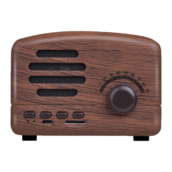 Boxă Portabilă Bluetooth Fokelyi în Stil Vintage, cu Bass Puternic, Slot pentru Card, Compactă