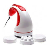Aparat de Vibromasaj Relax Red Power, cu 2 Capete de Masaj și 12 LED-uri cu Infraroșu