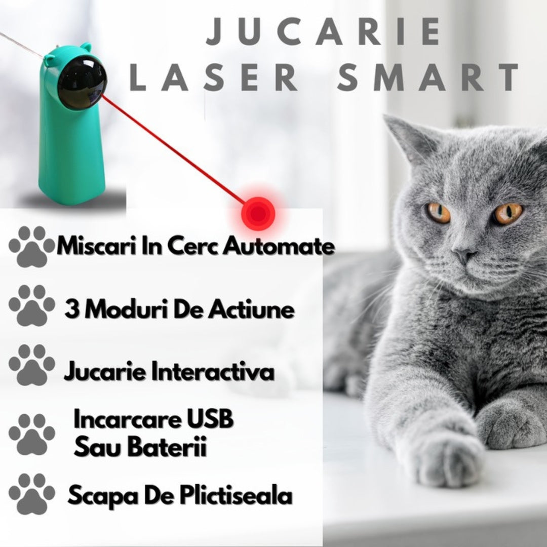Laser Automat pentru Pisici, Partenerul de Joacă care Nu Obosește