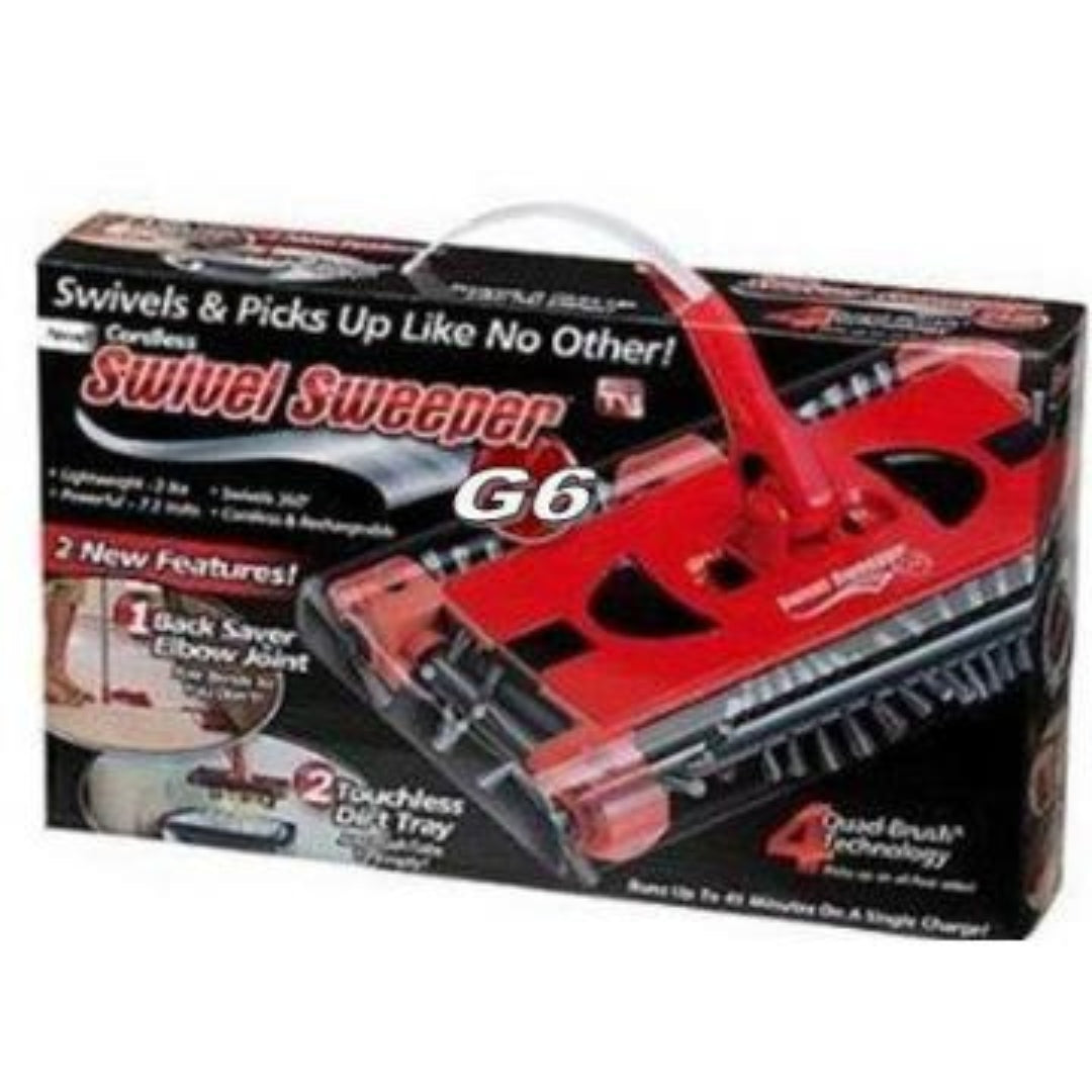 Mătură Electrică Rotativă Swivel Sweeper G6, cu 4 Perii și Acumulator
