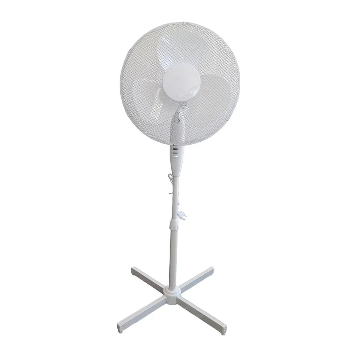Ventilator cu Picior VEN-2, 50W, 16 Inch cu 5 Elice, 3 Viteze, Înălțime Reglabilă, Alb
