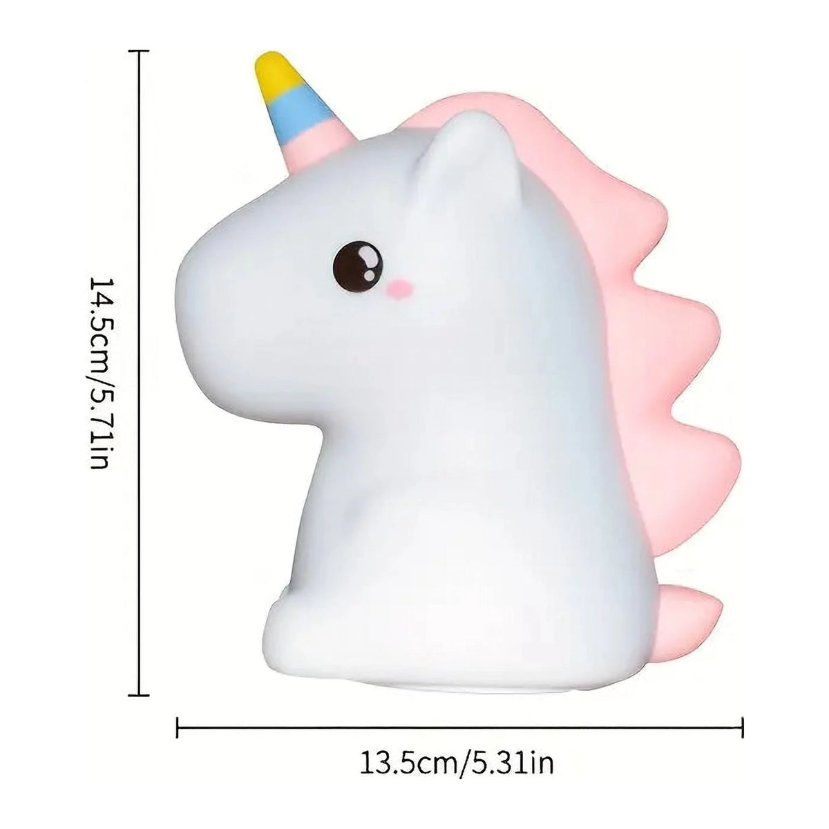 Lumină de Noapte Lampă LED Unicorn, cu Încărcare USB și Schimbare de Culori