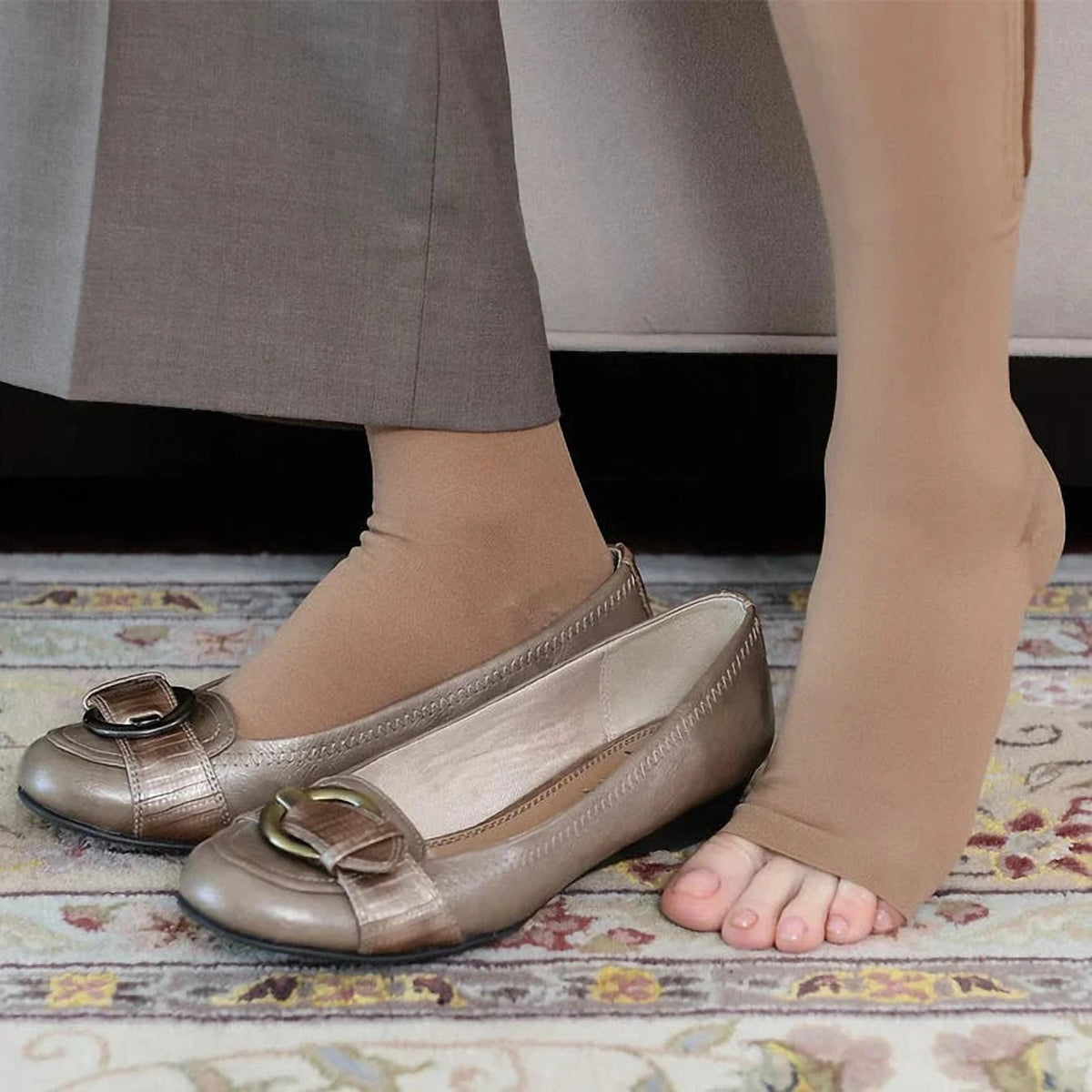Șosete cu Efect Compresiv ZIP SOX, cu Fermoar, fără Degete, pentru Confortul Picioarelor