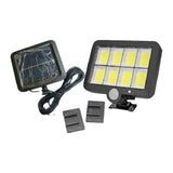 Lampă LED Solară de Exterior GL-8 COB, cu Senzor de Mișcare, 260 Lumeni, cu Panou Solar Separat