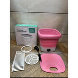 Mașină de Spălat Mini Pliabilă Portabilă, pentru Haine Mici, cu 3 Viteze și Ecran Tactil