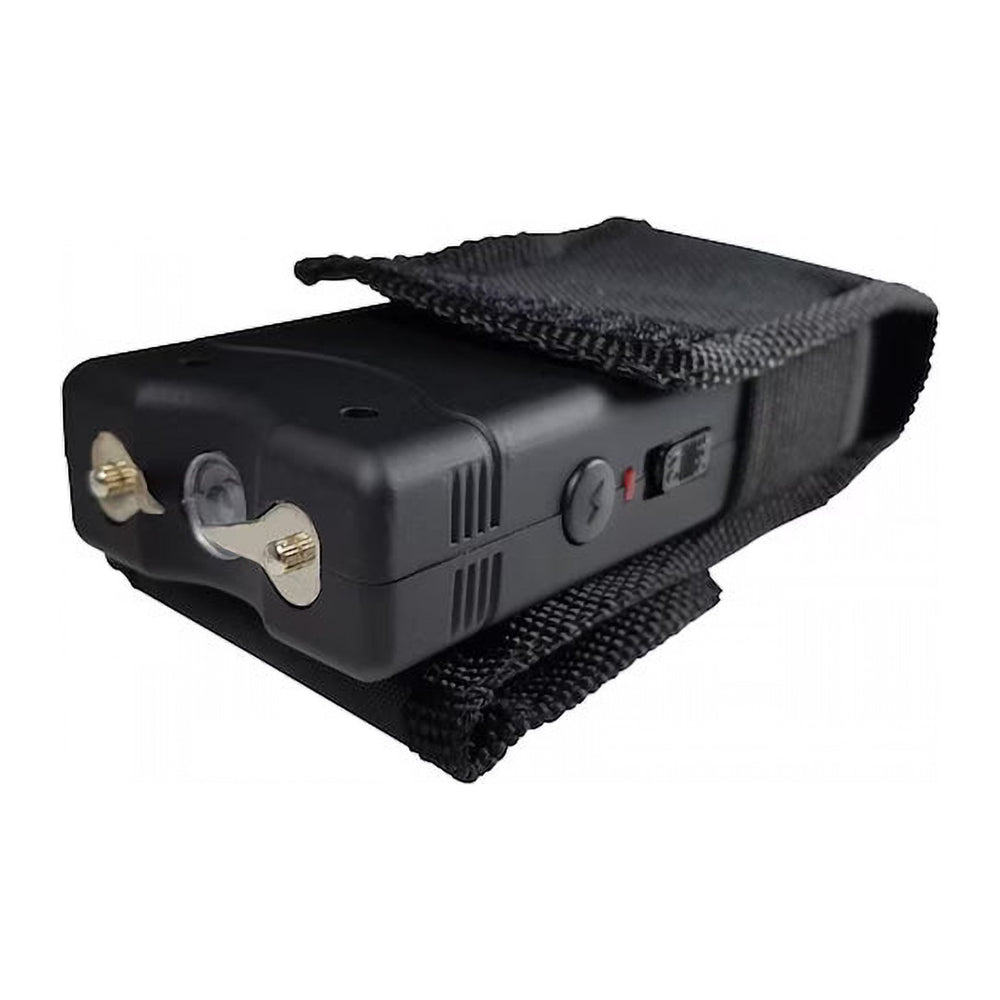 Electroșoc Mic SAFE 800 cu LED, 10 cm, Negru, pentru Autoapărare