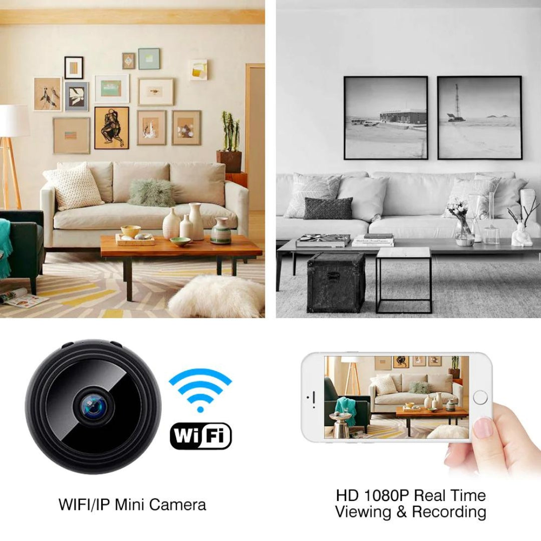 MiniSpy Cameră Mini de Supraveghere 1080p HD cu Vedere Nocturnă