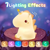 Lumină de Noapte Lampă LED Unicorn, cu Încărcare USB și Schimbare de Culori