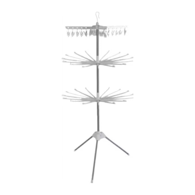 Uscător de Rufe Vertical Pliabil, cu 3 Niveluri Rotative, Înălțime 170 cm