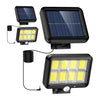 Lampă LED Solară de Exterior GL-8 COB, cu Senzor de Mișcare, 260 Lumeni, cu Panou Solar Separat