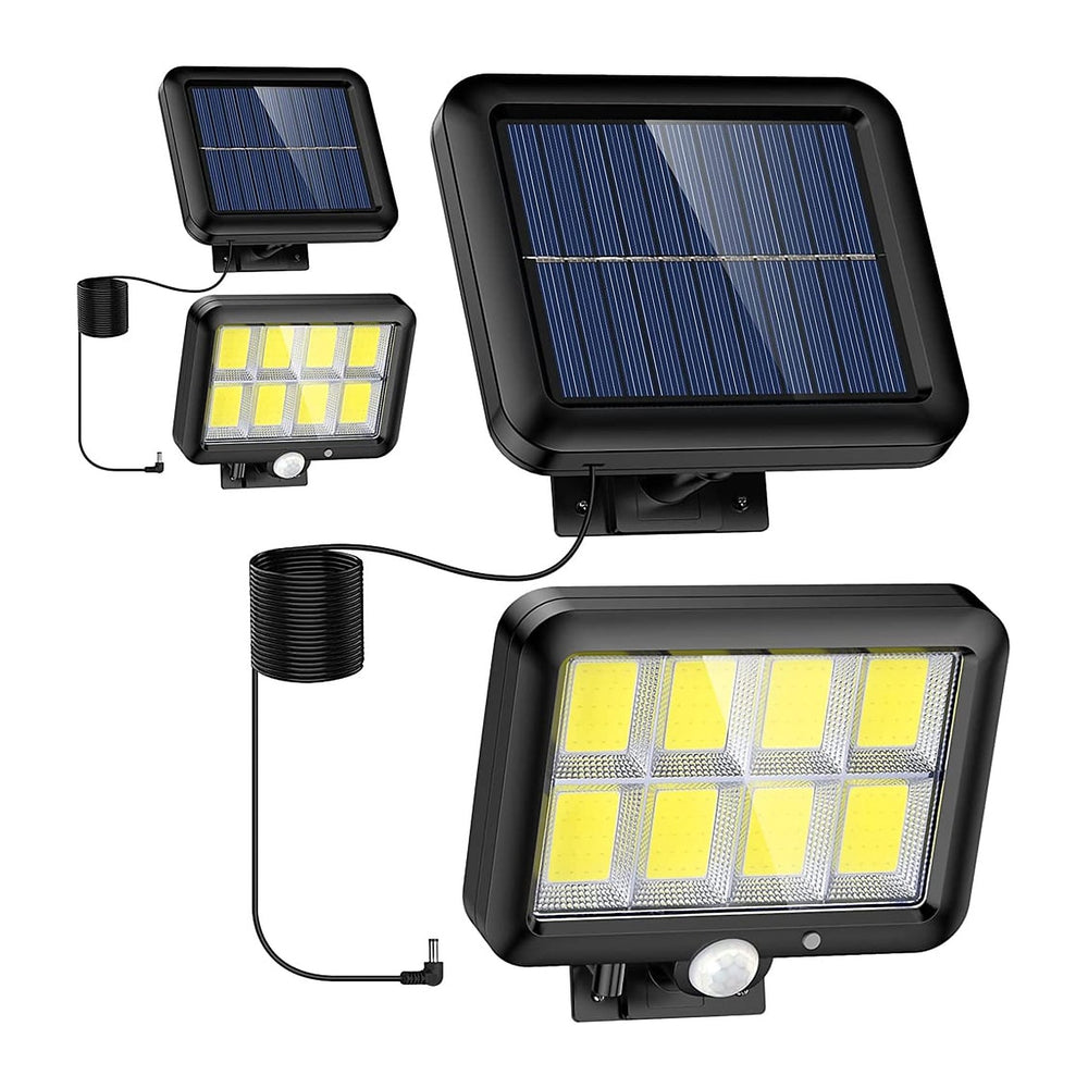 Lampă LED Solară de Exterior GL-8 COB, cu Senzor de Mișcare, 260 Lumeni, cu Panou Solar Separat