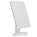 Oglindă Profesională LED pentru Machiaj, cu 3 Oglinzi Pliabile și Control Touch