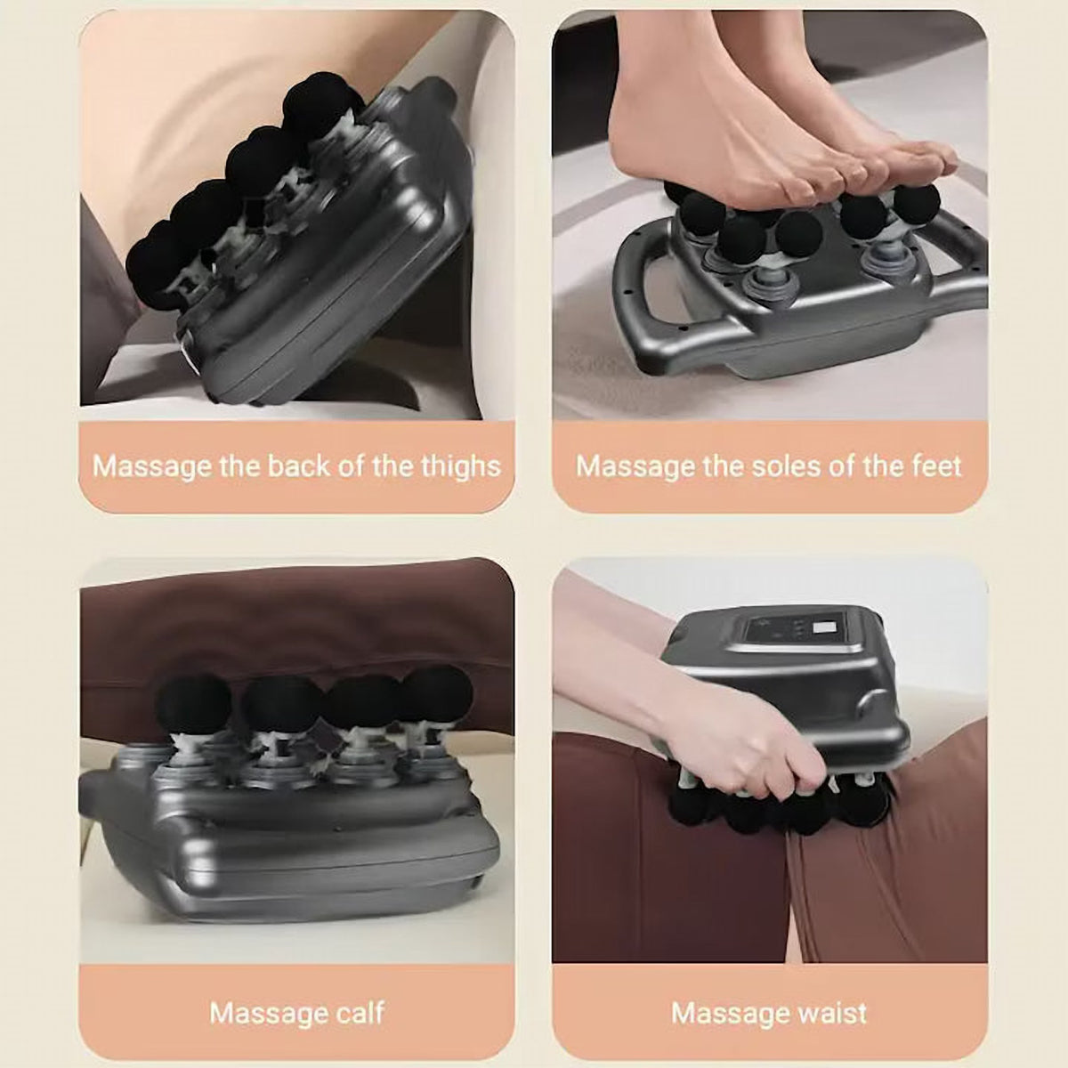 Pistol de Masaj cu 16 Capete, 3 Moduri și 30 de Viteze, cu Motor Fără Perii și Baterie de 3600 mAh