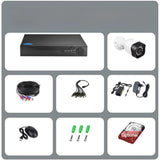 Sistem Supraveghere AHD CCTV cu DVR 4 Camere, Infraroșu și Vizionare pe Telefon