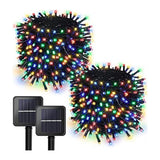 Instalație Solară 300 LED-uri, 30 m, pentru Exterior, Alb Cald, Rece sau Multicolor