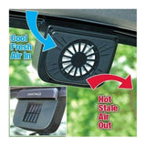 Ventilator Solar pentru Mașină Auto Cool, cu Panou Solar, Montaj pe Geam
