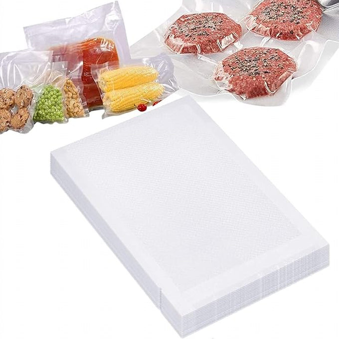 Set 50 de Pungi de Vidat PA+PE pentru Alimente, pentru Congelare și Sous Vide