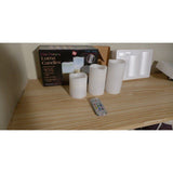 Lumânări LED cu Telecomandă, Set de 3, în 12 Culori, Luma Candles