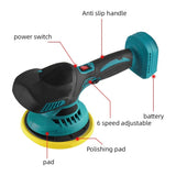 Aparat de Polizat și Lustruit cu Disc Rotund de 125 mm, 380W, 8 Trepte de Viteză