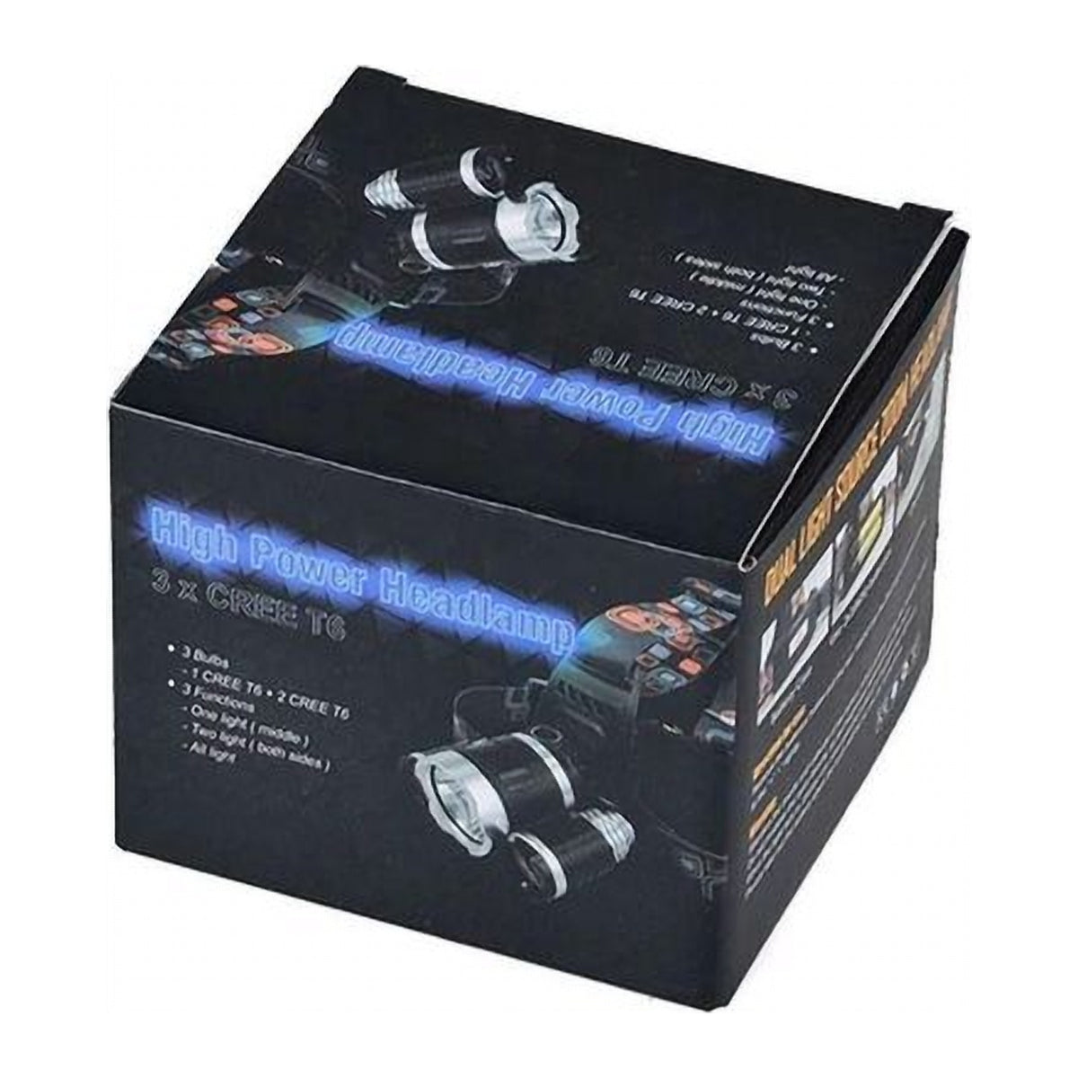 Lanternă Frontală LED Impermeabilă, Reîncărcabilă prin USB, 30W, cu Zoom, pentru Exterior