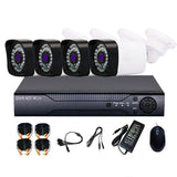 Sistem Supraveghere AHD CCTV cu DVR 4 Camere, Infraroșu și Vizionare pe Telefon